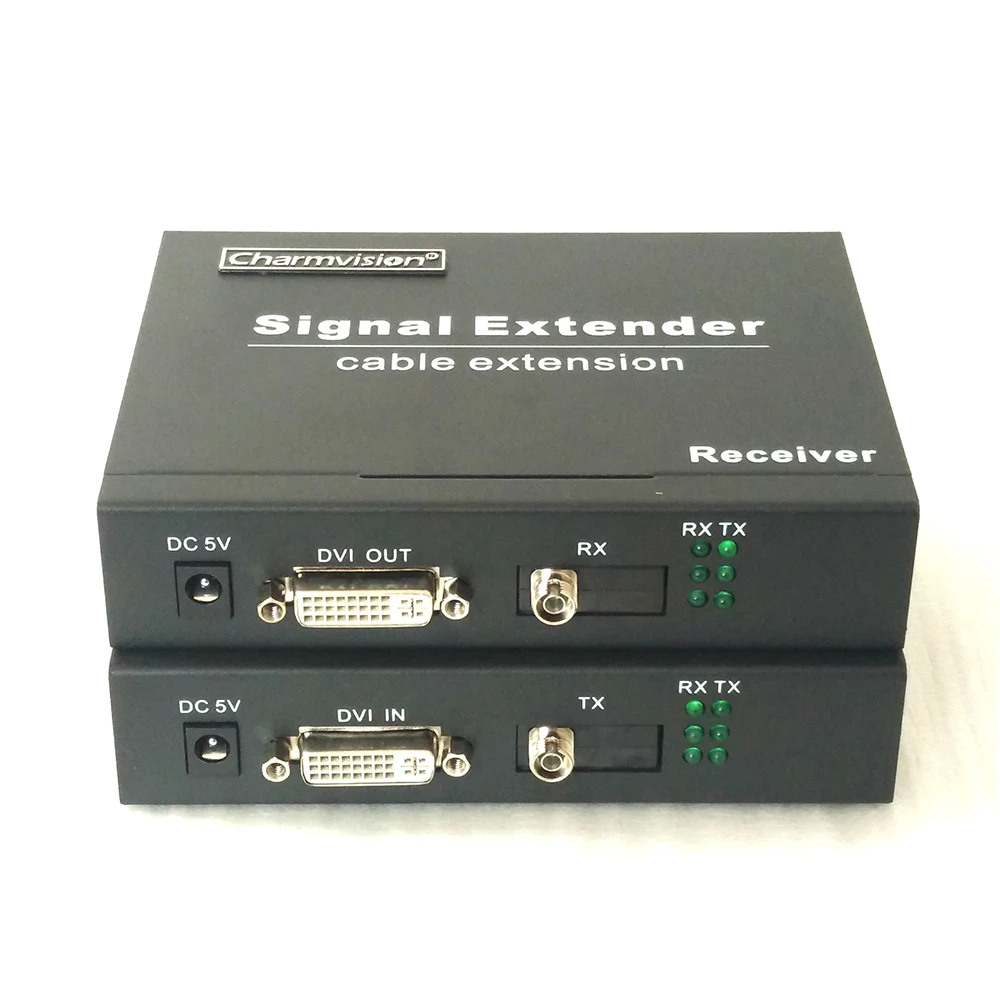 Charmvision EVO 1D DVI оптоволоконная Оптическая передача I 3 5 мм AUX IR расширитель трансивер