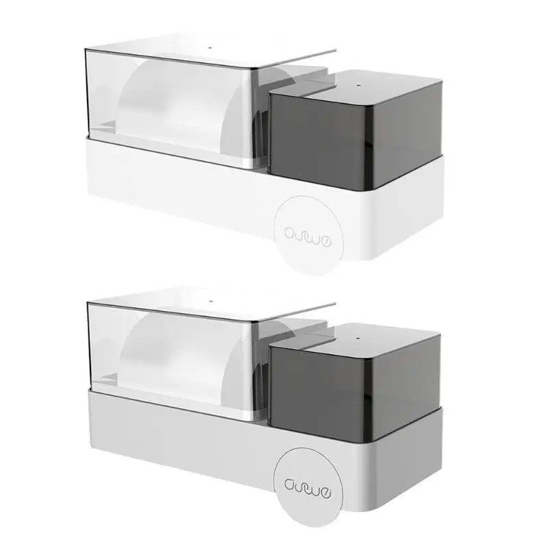 

Creative Practical Universal Multifunction Bathroom Toilet Paper Tissue Holder Garbage Bag Storage Box White/ Grey 28*12.5*12 cm