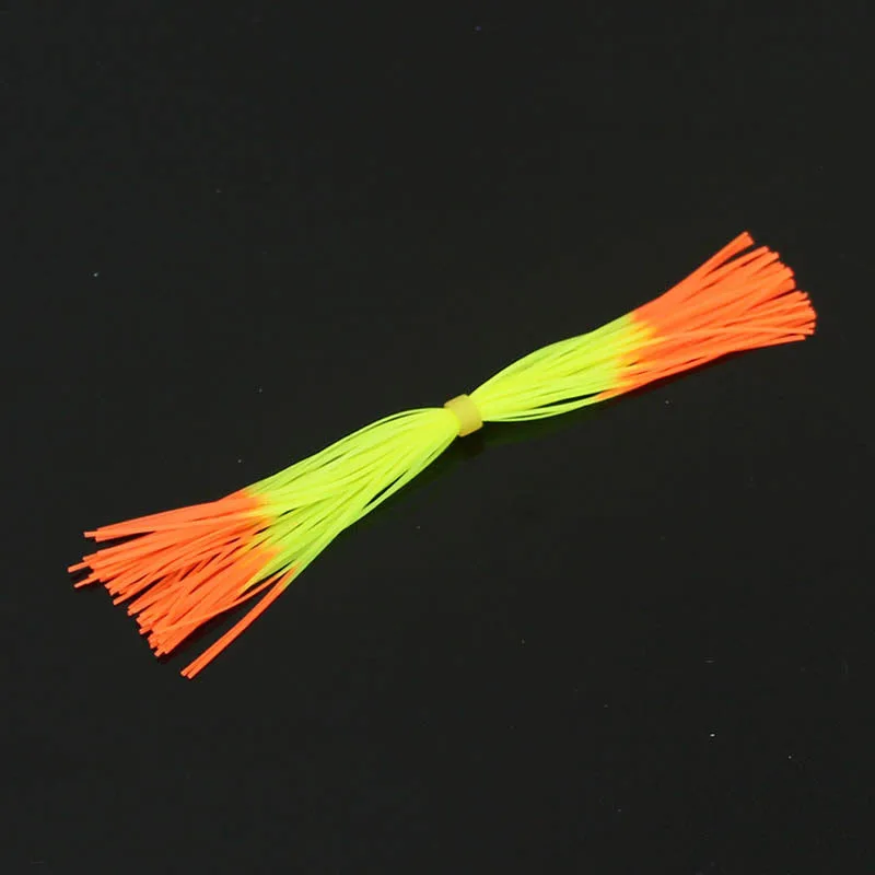 

10 Bundles 40 Strands Silicone Skirts Fishing Spinnerbait Skirt Lure Colorful