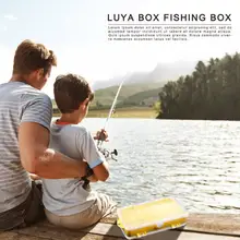 Портативный Двусторонняя Коробка Приманка блесна Коробка Приманка чехол для хранения Рыболовный снасти сортировочная коробка контейнер Ogranizer