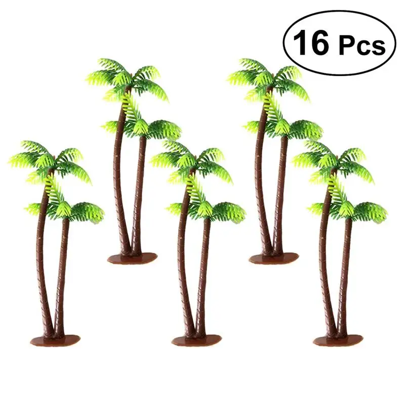 

WINOMO Durable Plastic Mini Model Coconut Trees Beach Cake Forest Island Park Micro Miniature Diorama Decoration Layout Scenery