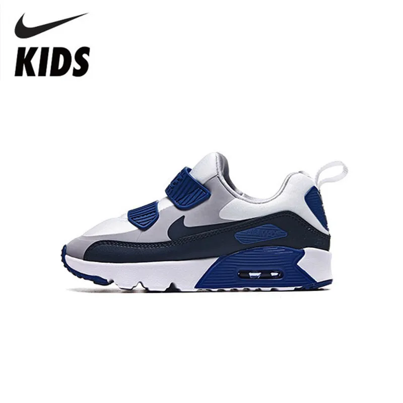 Продажа Nike Air Max 90 детская оригинальная детская обувь весна и осень с воздушной подушкой удобные кроссовки #881927 003
