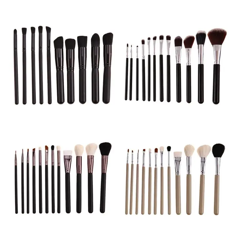 

10/12Pcs Eye Makeup Brush Set Eyeshadow Eyeliner Blending Pencil Cosmetic professional make up brush set Beauty Kits