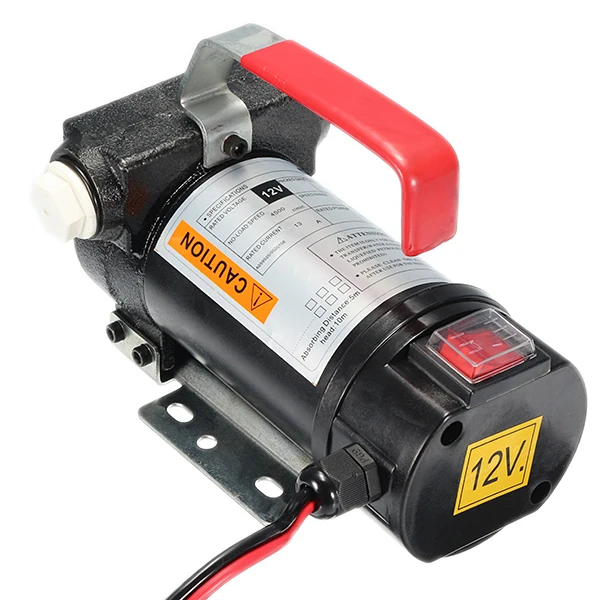 

12V 40L/min Car Electric Fuel Oil Pump Small On Board Automatic Fuel Transfer DC Electric D iesel Pump With Splicer And Filter