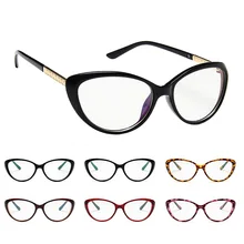 Прозрачные линзы оправа для очков в стиле кошачьи глаза женские и мужские очки с металлической оправой брендовые дизайнерские оптические очки ретро модные очки