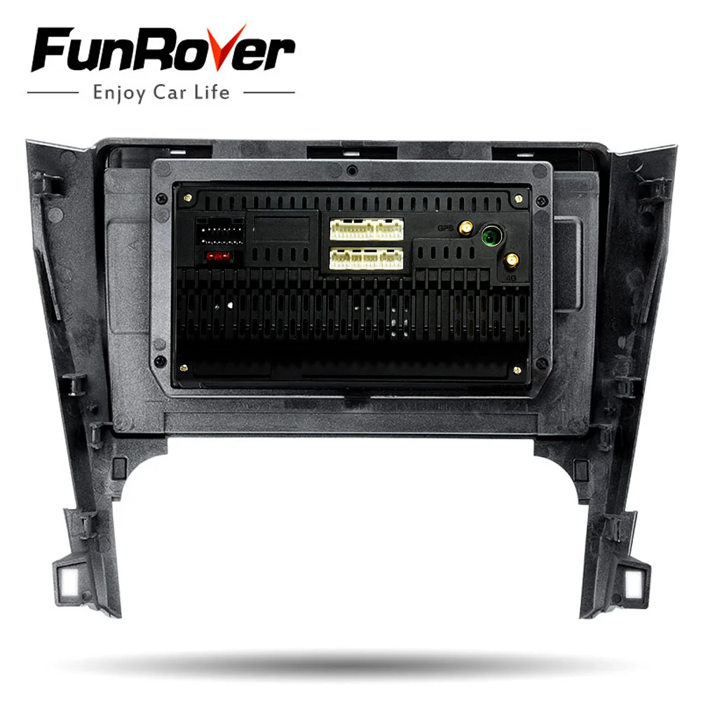 Sale FUNROVER android 9.0 2.5D+IPS car dvd multimedia For Toyota Camry 50 2012-2014 radio gps navigation system navi stereo 2.5D DSP 5