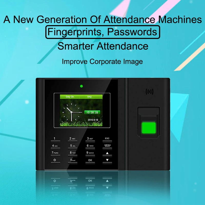 

OULET Biometric Attendance System Time Clock Employee Control Recorder Machine RFID Fingerprint Access Control System
