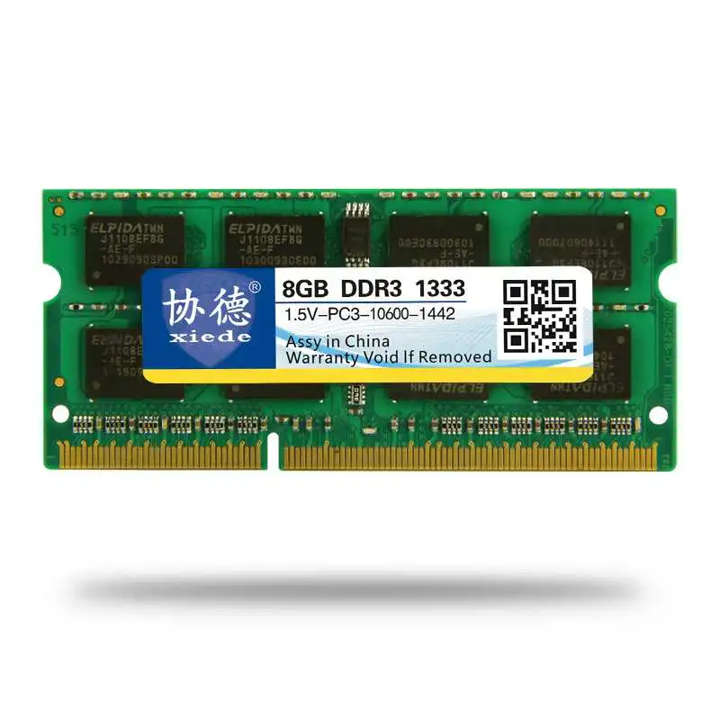 Xiede font b Laptop b font Memory Ram Module Ddr3 1333 Pc3 10600 204Pin Dimm 1333Mhz