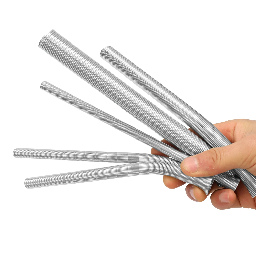 5pcs Tool Steel Spring Tube Bender Set 1/4" 5/16" 3/8" 1/2" 5/8