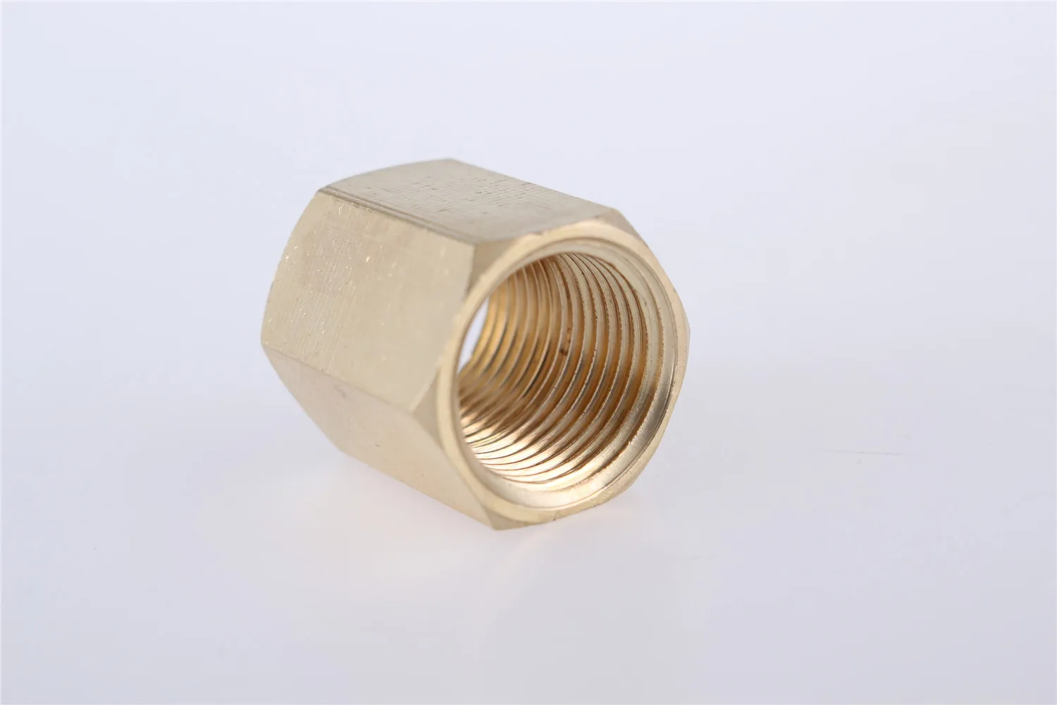 Accesorio de tubo de manguera de cobre de latón tuerca hexagonal acoplamiento acoplador recto rápido Connetor rosca hembra 1/8 \