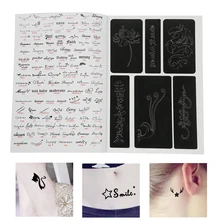 Полуперманентные пластиковые контейнеры для тату трафарет 358 узоров Аэрограф временный шаблон