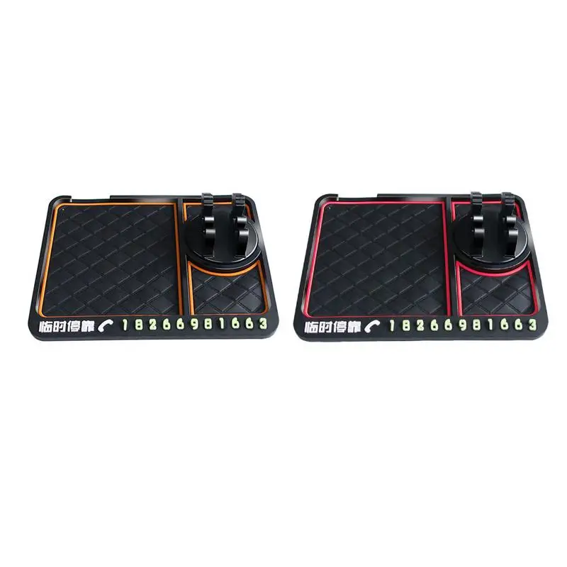 

Car Anti-Slip Mat 360 Degrees Angle Mobile Phone Bracket Phone Number Dashboard Decoration Holder GPS Perfume Seat Accessories