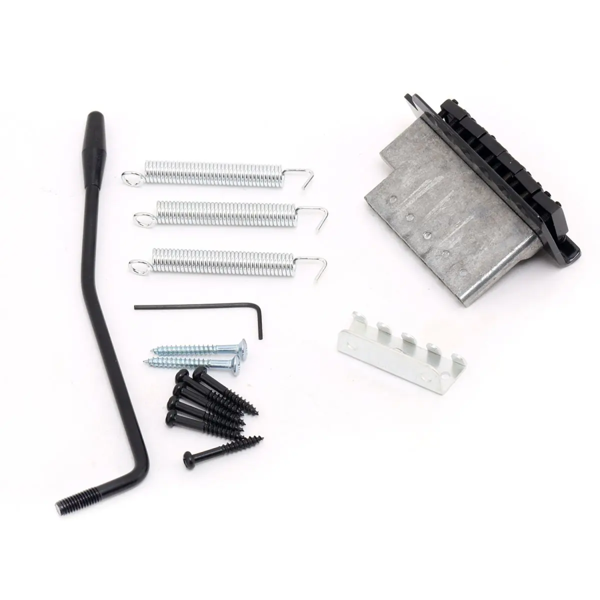

Licensed Guitar Tremolo Bridge System Set for Stratocaster Squier Electric Guitar Replacement, Black
