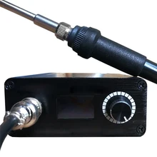 Черный T12-952 STC цифровой OLED паяльная станция электронная Сварка паяльник с T12 ручка с металлическим корпусом