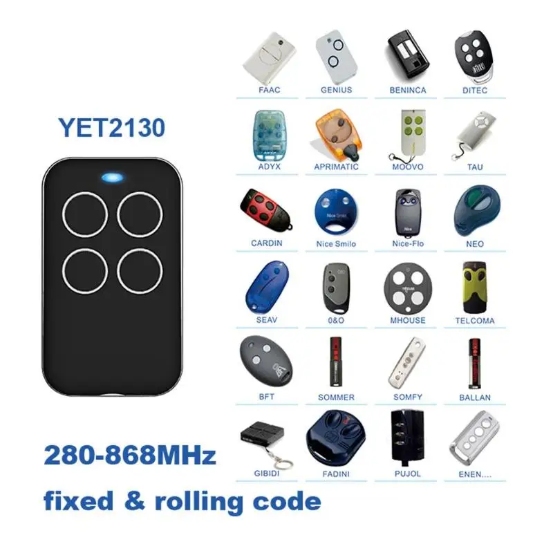 

315/418/433/868MHz Multi-frequency Universal Automatic Cloning Remote Control PTX4 Copy Duplicator for Garage Gate Door