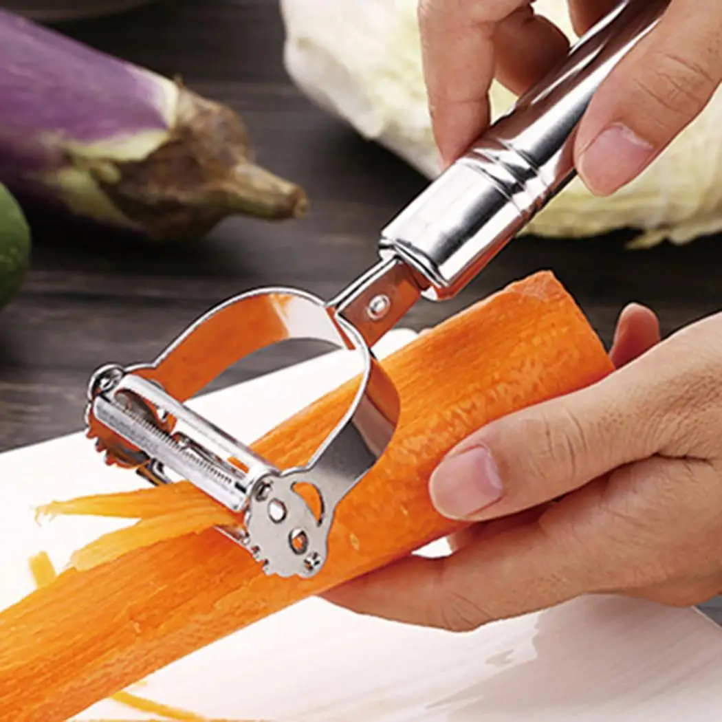 Fruit Vegetable Geometric Peelers Durable Multi functional Stainless