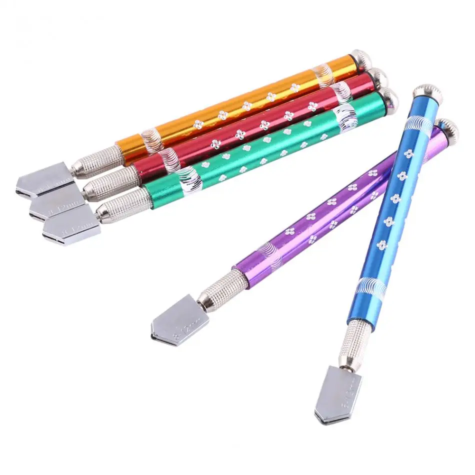 

Professional Anti-slip Roller Glass Cutter Cutting Tools Wheel Metal Handle Head Diamond Hand Tool