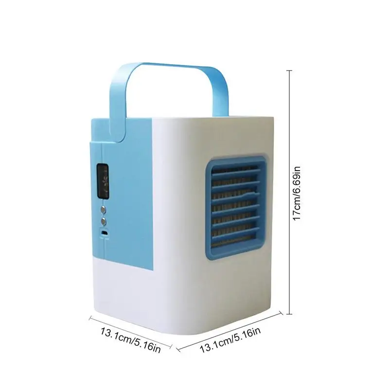 

Small Air Conditioner Cooler Humidifier Fan Portable USB Charging Purifies Air Cooling Fan For Home Office Summer Dropshipping