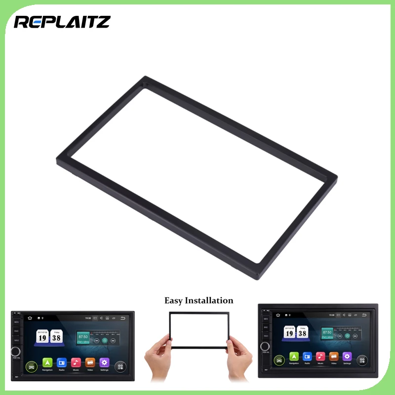 2 Din Car Radio Case Fitting Frame Kit Car Stereo Head Unit Frame