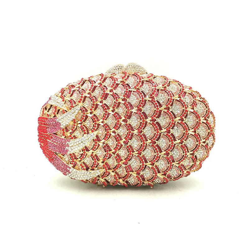 

Luxury clutches women evening party bag diamonds Mermaid crystal purses Fish scale crystal clutches bridal wedding party purses