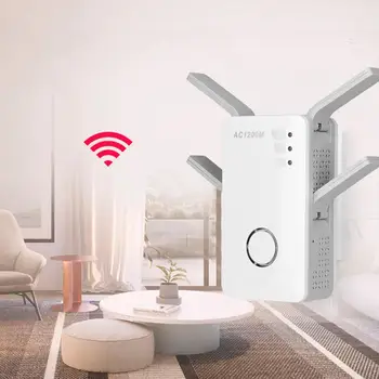 

Dual Band Wireless-AC Repeater, 1200 Mbps Wireless Router 100-240V US Plug