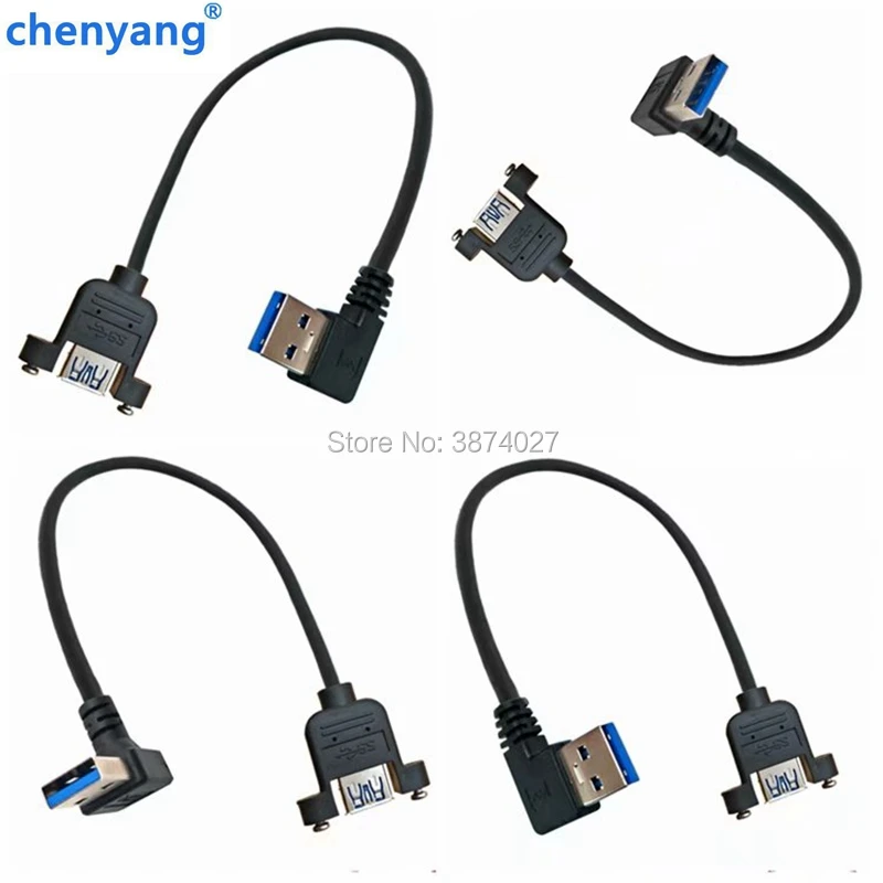 Удлинитель для панельного крепления 30 см USB 3 0 A папа-USB мама | Электроника