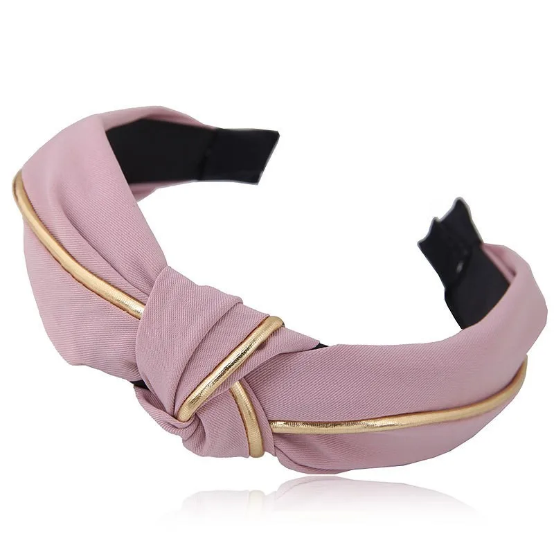 

Spring Summer Women Cotton Plaid Cross Knot Hairbands Girl Fashion Elastic Face-wash Soft Headband Lady Accessories