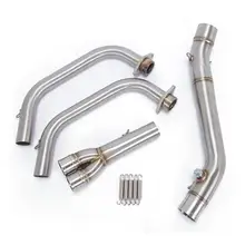 Глушитель для мотоцикла, средняя труба, полная система, выхлоп, без шнуровки, Соединительный адаптер для Yamaha MT03 MT-03 YZF R3 R25 YZF-R3