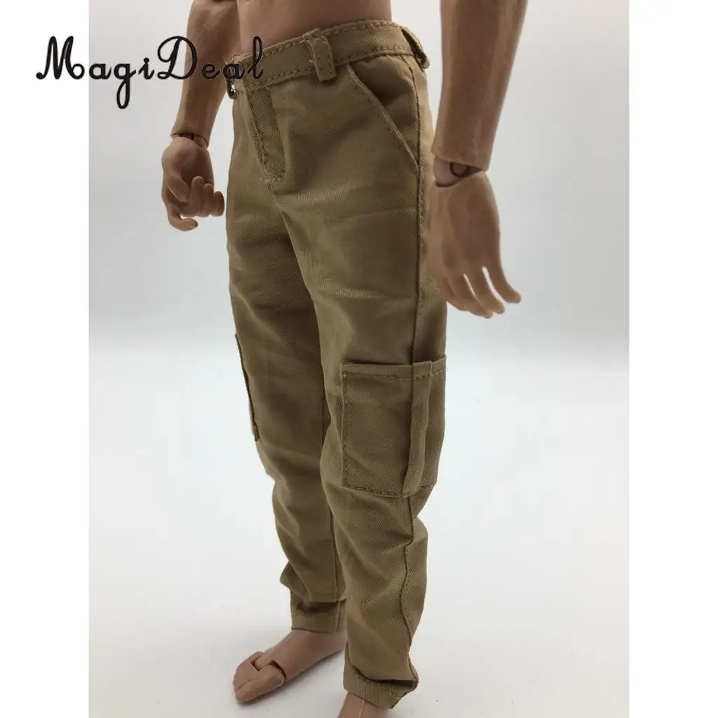 MagiDeal 1/6 масштаб мужские черные повседневные брюки для 12 дюймов Мужская фигурка тела Горячие игрушки куклы Accs