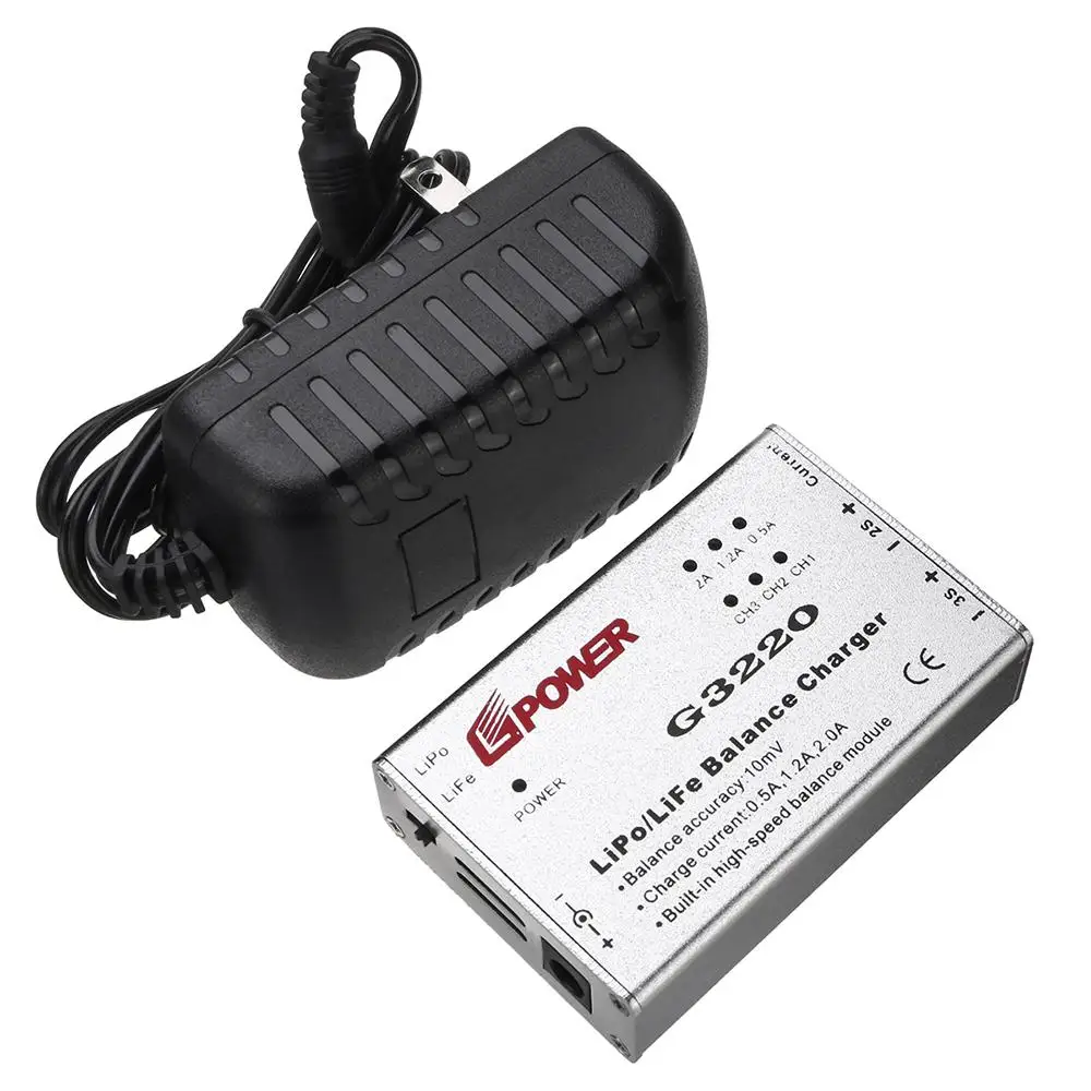 Оригинальный HJ G3220 2A DC Батарея баланс зарядное устройство и 12 В Питание адаптер