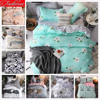 

Green Gray Duvet Cover Sheet Quilt Comforter Pillow Case Bedding Set Adult Kid Soft Cotton Bed Linen Single Full Queen King Size