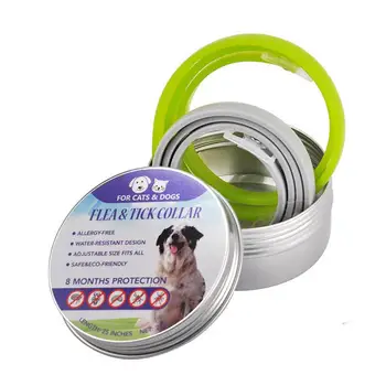 

Dog Collar Cat Dog Universal Pet Collar Removing Lice Flea Mosquito Repellent Natural Deworming Essential Oil 2PCS In One Box