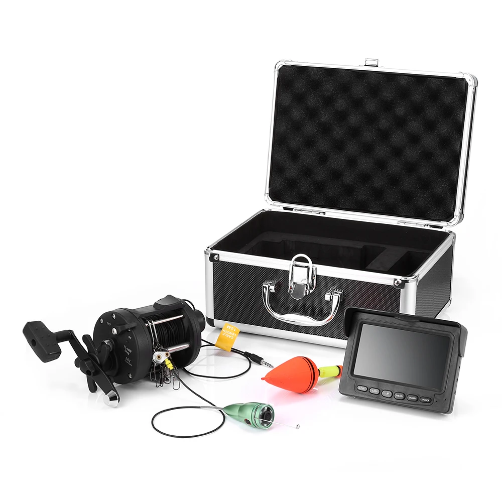 

15M HD 1200TVL Fish Finder 4.3 Inch Underwater LED Fish Finder Fishing Camera Infrared Lamp 165 Degree Angle 15m Cable