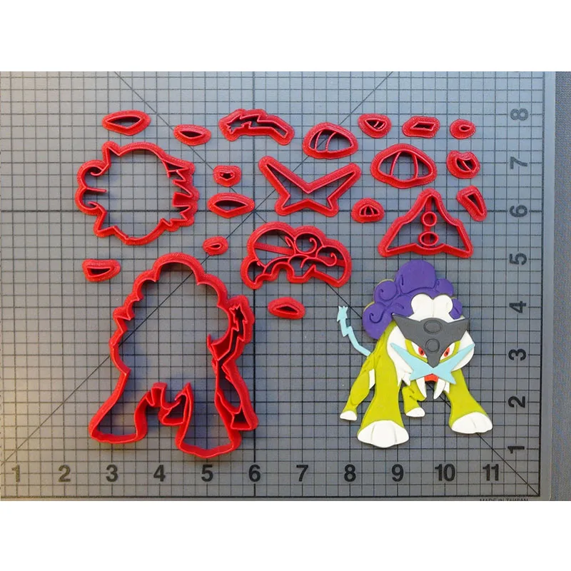 Мультяшный персонаж Покемон печенья резак на заказ 3D печатная помадка для