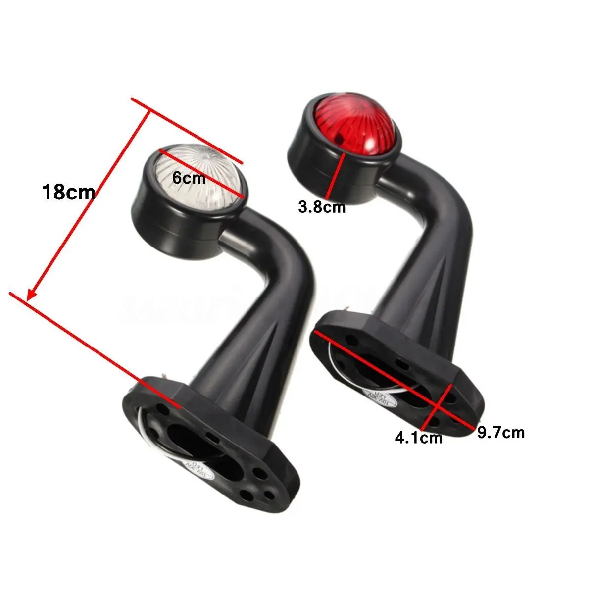 Truck Trailer 12 LED Elbow Side Marker Light Indicator Light Lamp Side Marked Lamp For Truck Trailer Lorry E-Marked Tail Lights Truck Trailer 12 LED Elbow Side Marker Light Indicator Light Lamp Side Marked Lamp For Truck Trailer Lorry E-Marked Tail Lights