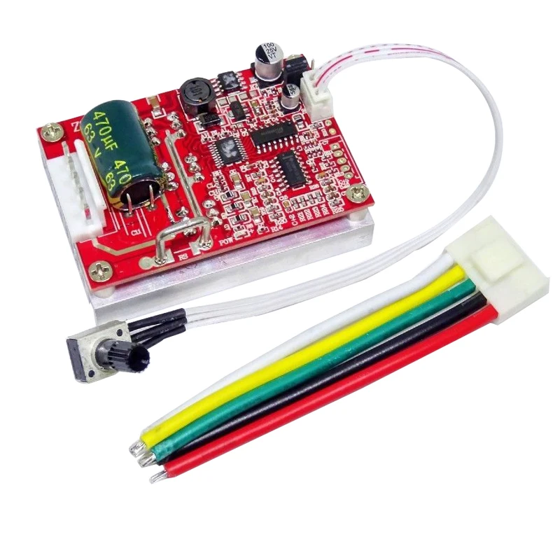 

New DC 6-50V 3 Phases Brushless Motor Controller (No Hall) BLDC PWM Driver Board Mayitr