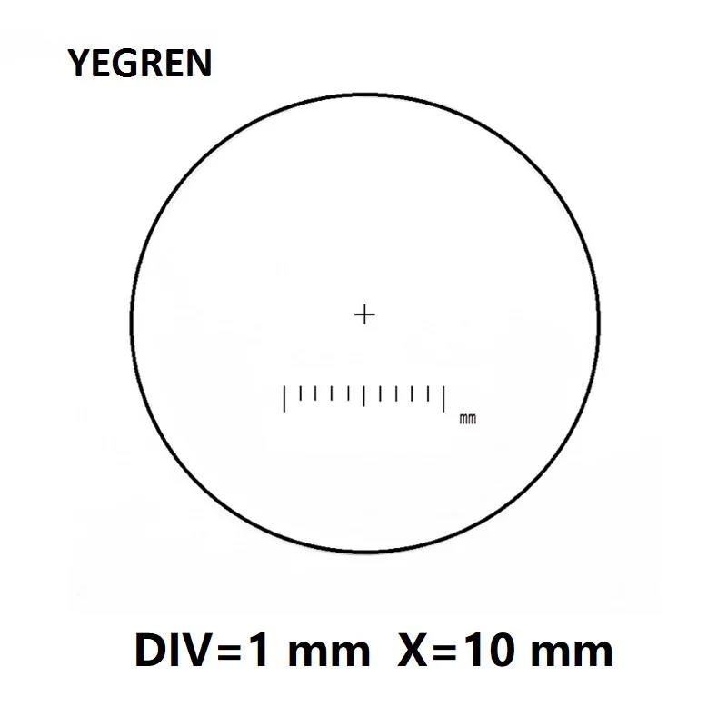 

Microscope Eyepiece Micrometer DIV 1 mm Diameter 29 mm Cross Reticle Scale Calibration for Microscope and Ocular Instrument