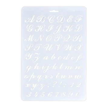 

Lettering Stencils, Letter and Number Stencil, Painting Paper Craft Alphabet and Number Stencils (#2)