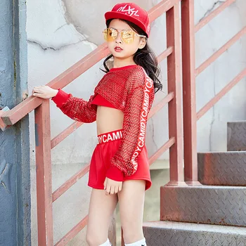 

Songyuexia Children's Showwear Hip-hop Showwear 3pcs