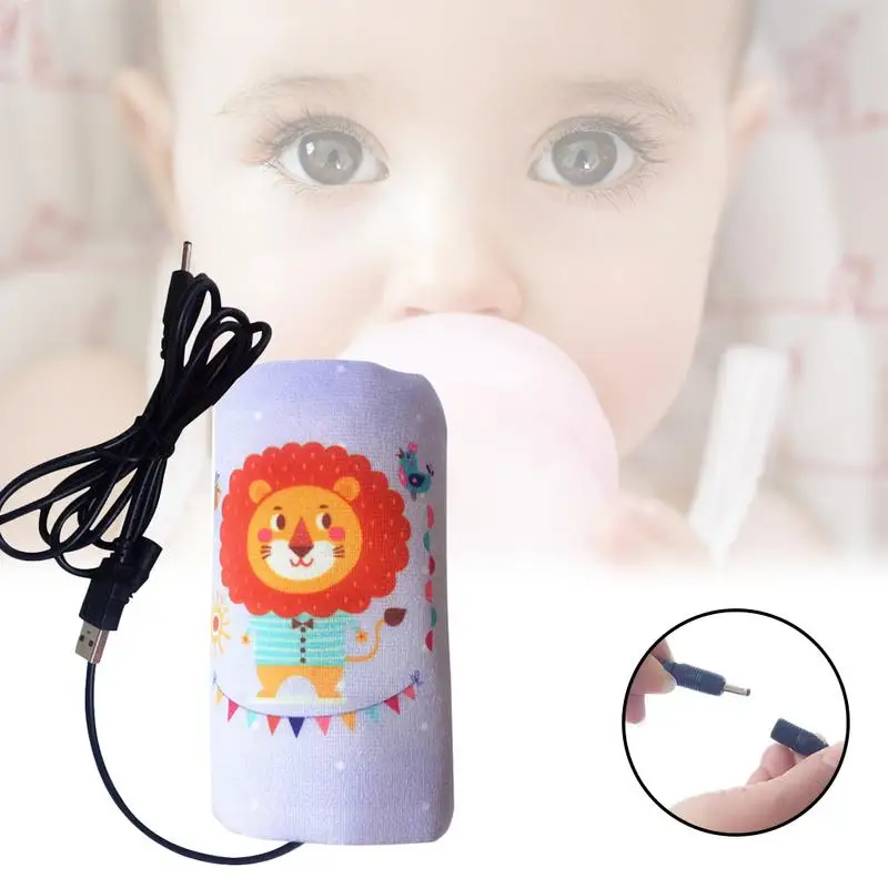 

USB Heating Milk Baby Bottle Warmer Bag Baby Thermostatic Bottle Thermal Insulation Bag Outdoor Portable Milk Heater Warm