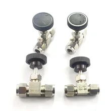 Настраиваемый игольчатый регулятор клапана O.D 3 4 6 8 10 12 мм трубка из нержавеющей стали 304 высокого давления кислотостойкая прямая карта Набор кран