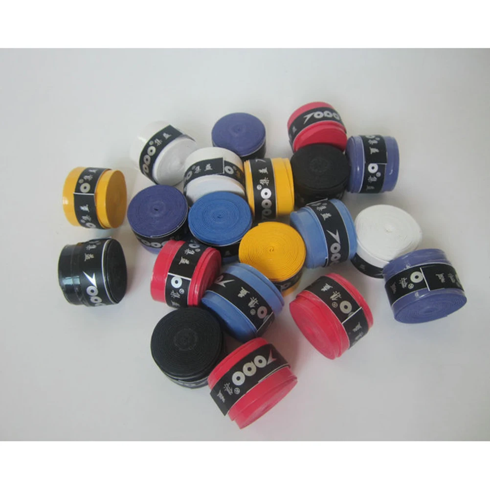 60 pcs استبدال المضادة للانزلاق مضرب Overgrips تنس الريشة اكثر من القبضات الاسكواش مضرب الشريط القبضات (مزيج الألوان)