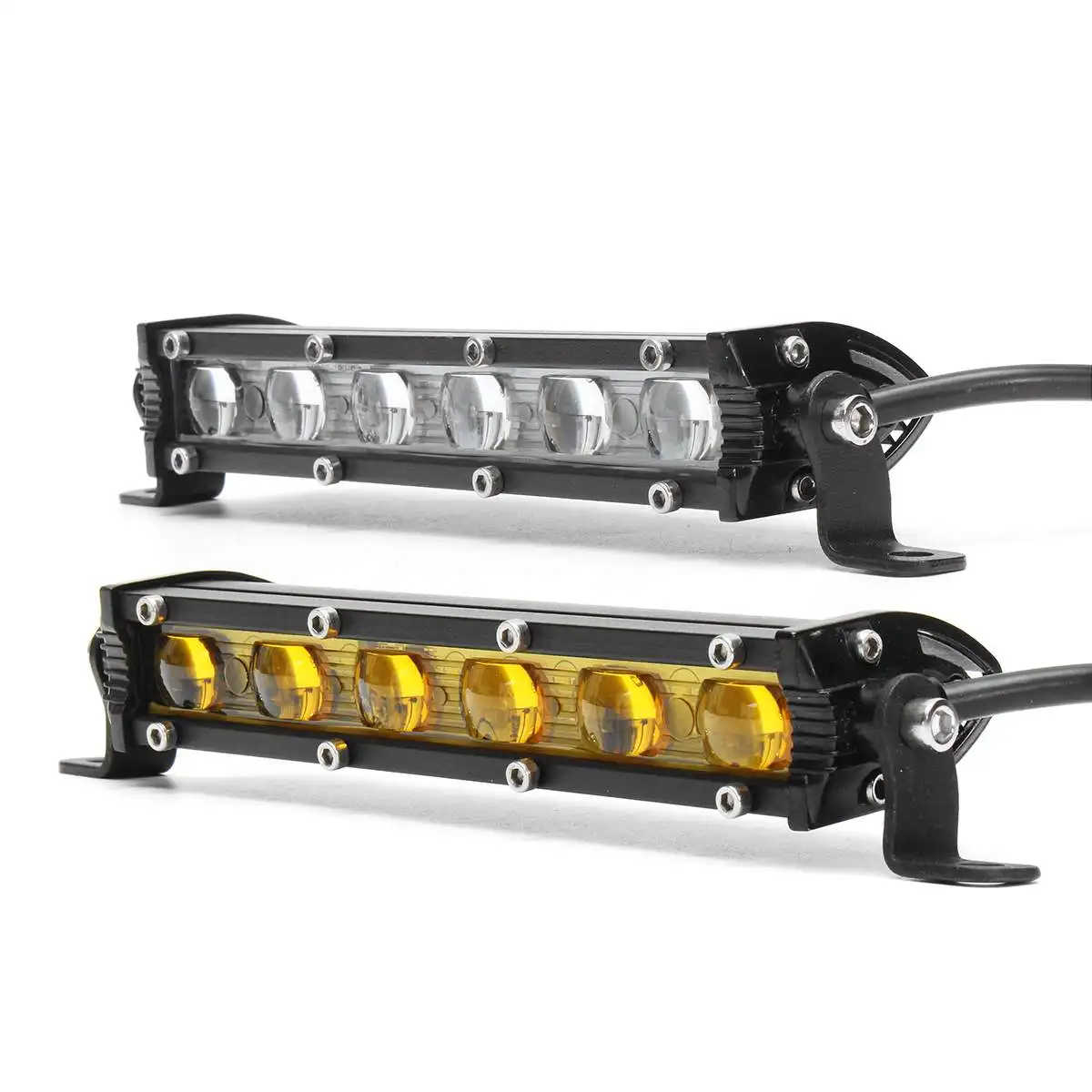 

30W 7 inch 6 LED Work Light Bar Waterproof Spot Driving Fog Light Bar Offroad LED Work Light For SUV Vehicle Car Boat