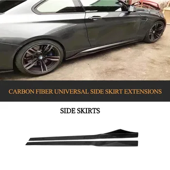 

Carbon Fiber Universal Side Skirts for VW scirocco Touareg BMW E90 F32 Mercedes W212 cla amg Alfa Romeo Giulia Bumper Lip