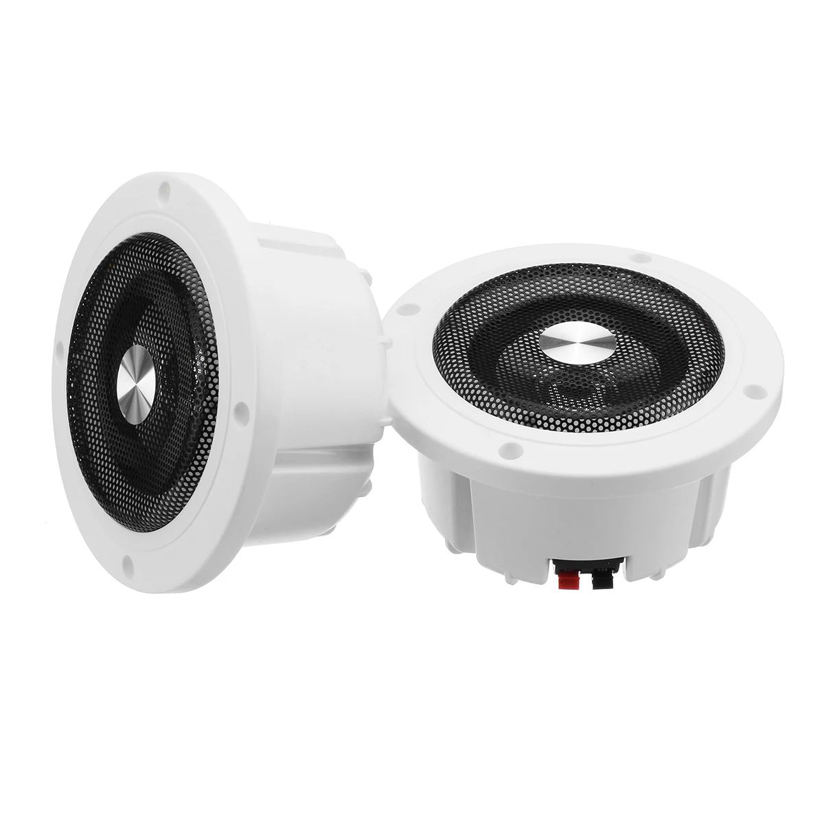 5.2inch 60W Round Ceiling In-Wall Home Audio Speakers System Flush Mount Speaker With Amplifier Ceiling Speaker