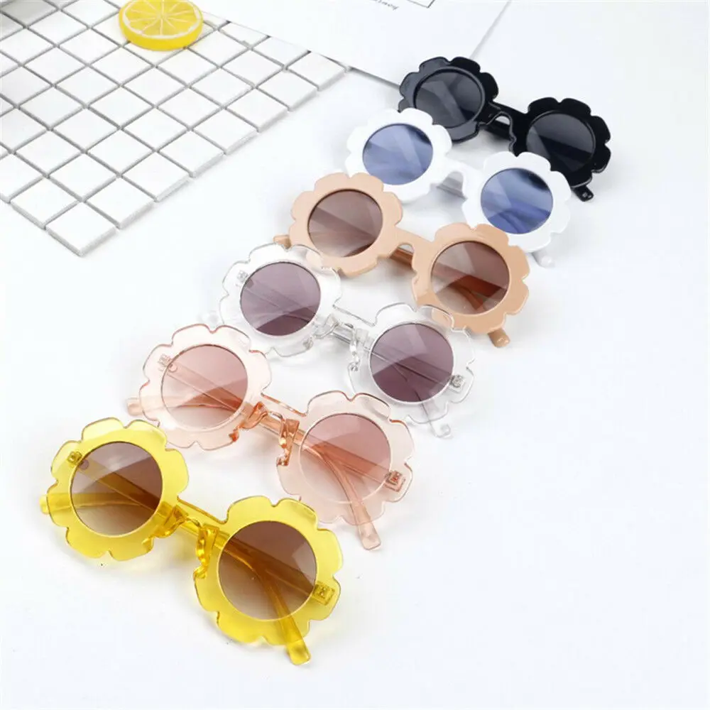 

6 Colors Plastic Frame Goggles Toddler Kids Eyeglasses Baby Children Flower Sunglasses New 2019