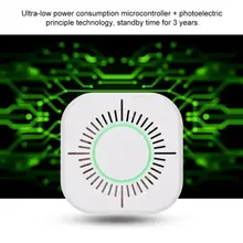 Независимый Беспроводной детектор дыма Сигнализация утечки газа Предупреждение ющий Датчик батареи не включены Горячая