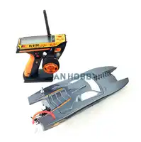 M370 RTR เส้นใยแก้วไฟฟ้าความเร็วแข่งเรือ RC เรือ W/มอเตอร์/รีโมทคอนโทรล/ESC/ servo สีเทา THZH0019