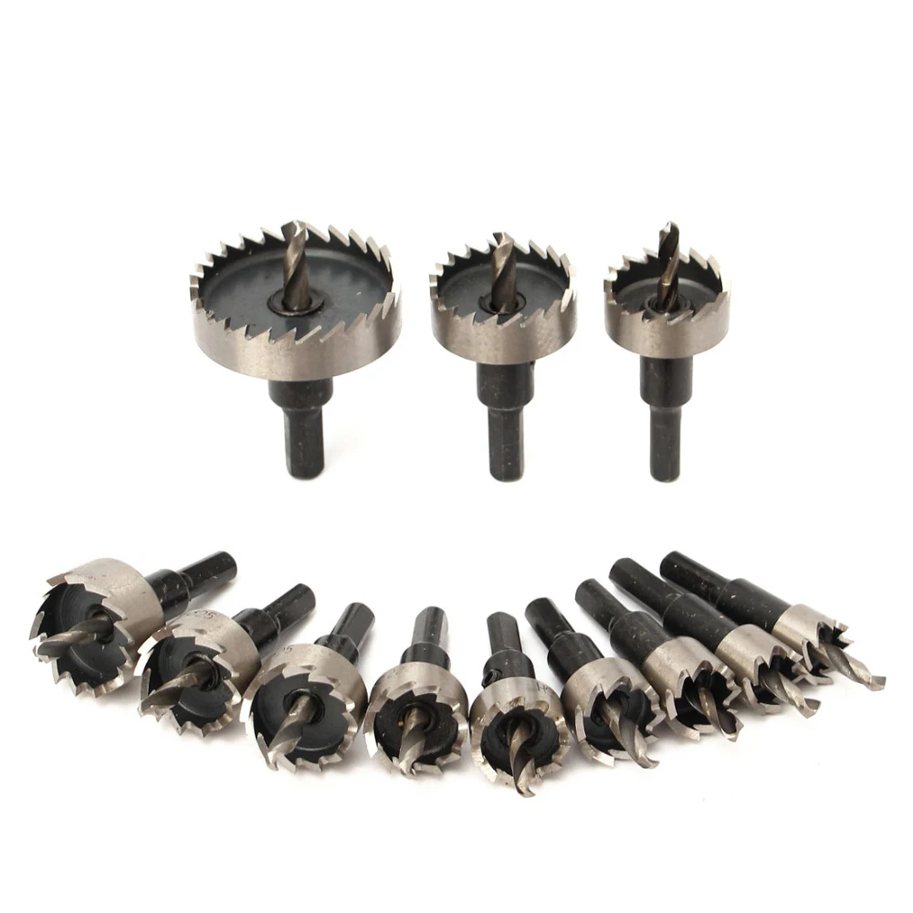 

12pcs 15-50mm HSS Hole Saw Cutter HSS Drill Bits Set