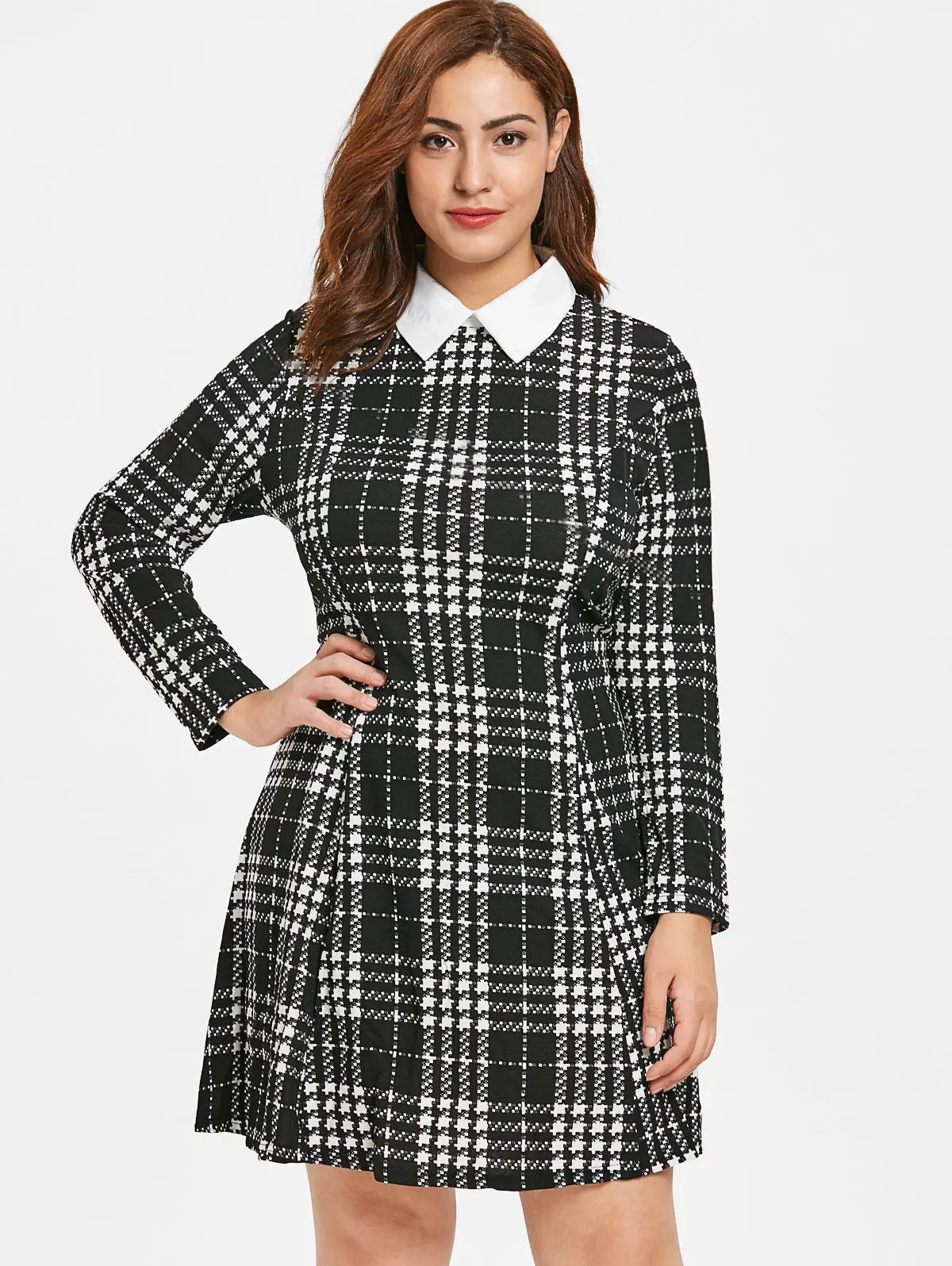 short sleeve crepe dress